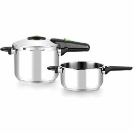 Olla Express Monix M911005 4 L + 6 L Acero Inoxidable 6 L 2 Piezas