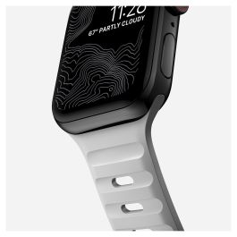 Nomad Sport Band Lunar Gray - Correa Deportiva de Caucho Ajustable para Apple Watch Ultra / 46mm y Series 42/44/45/49mm, Resistente al Agua