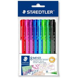 STAEDTLER 423 M Bolígrafo Retráctil Pulsador Punta Media Colores Surtidos Pack 8 unidades Precio: 17.78999959. SKU: B1A52RR34E