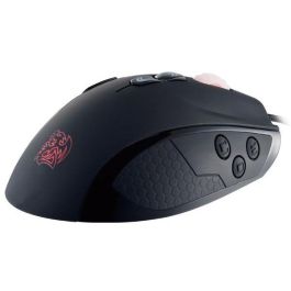 Thermaltake VOLOS Black - Ratón Gaming Óptico Ergonómico USB con Cable para eSports