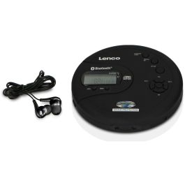 Lenco CD-300 Reproductor de MP3 Portátil Bluetooth Negro con Pantalla LCD