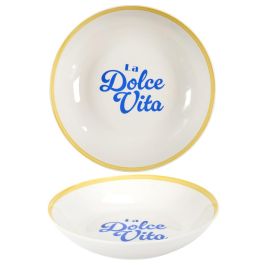 Home Deco Factory Juego de 4 Platos Hondos Dolce Vita Cerámica Diámetro 20 cm