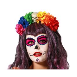 Cinturón de Flores con Calavera Multicolor para Día de los Muertos, Carnaval y Fiestas Temáticas Precio: 2.4442. SKU: B15AJK25F6
