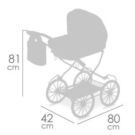 Coche de muñeca plegable para muñecas de hasta 48 cm verona 42x80x81 cm Coche de muñeca plegable para muñecas de hasta 48 cm verona 42x80x81 cm