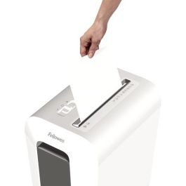 Fellowes Destructora LX65, partículas P-4, 10 hojas, destruye grapas, clips y tarjetas, papelera 22L, uso personal oficina