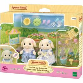 Sylvanian Families SYL1710444931322 Muñeco Hermanos Conejo Aries Articulado Jardinería Multicolor