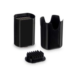 Cortador de Patatas Negro Kinvara 9.5x13.7x8 cm - PP y Metal (12 Unidades) Cortador de Patatas Negro Kinvara 9.5x13.7x8 cm - PP y Metal (12 Unidades)