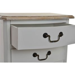 DKD Home Decor Versalles3 Chifonier de Estilo Tradicional en Madera con Acabado Natural, Tonos Blanco y Natural - Medidas 48x35x100 cm