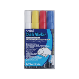 Artline EPW-4-ST Rotulador para Pizarra Bolsa de 4 Unidades Colores Surtidos Trazo 2 mm