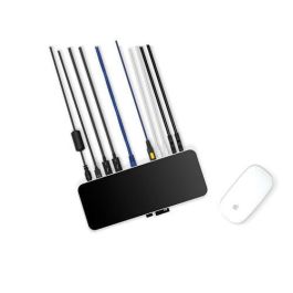 OWC Thunderbolt 3 Dock Estación Base 14 Puertos con 2x TB3, 5x USB 3.1, USB-C, Mini DP, Ethernet, SD, Audio, 85W PD