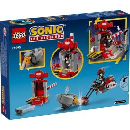 LEGO 76995 Huida de Shadow The Hedgehog Sonic - Set de Juguetes con Cámara de Estasis, RhinoBot y Moto, ideal para Niños +8 Años
