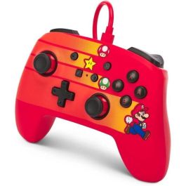 Power A 1526539-01 Mando con Cable Mejorado para Nintendo Switch - Speedster Mario, Compatible con Switch OLED y Switch, Diseño Oficial Nintendo