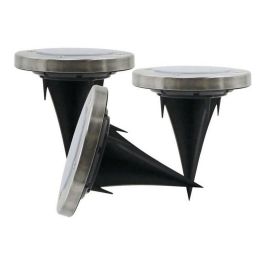 Galix Lote de 3 Focos Solares Empotrados de Acero Inoxidable 0.07W - 5 Lúmenes, 8h Autonomía, 5 LED SMD Blancos Galix Lote de 3 Focos Solares Empotrados de Acero Inoxidable 0.07W - 5 Lúmenes, 8h Autonomía, 5 LED SMD Blancos