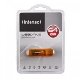Intenso Lápiz USB 2.0 Rainbow line 64GB (3502490) Naranja transparente Precio: 7.79000057. SKU: S0200494
