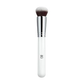 Ilū #105 Brocha de Maquillaje Kabuki de Punta Redonda para Bases Líquidas, Crema y Minerales, Cerdas Taklon Sintéticas, Vegana, 1 unidad