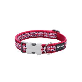 Red Dingo Collar Union Jack Flag On Red 15 mm X 24-36 cm