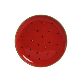 Plato Moderno DKD Home Decor Rojo Verde 27.5 x 3 x 27.5 cm (4 Unidades) Precio: 43.88999967. SKU: B19HLBY5PC