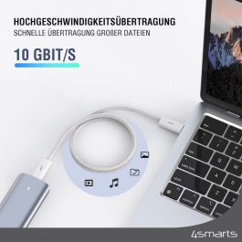 4smarts Cable USB-C PremiumCord 240W 1.5m, blanco