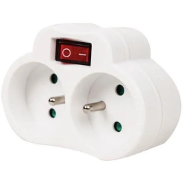 Biplite 2x16A Con interruptor, compatible con NF Precio: 17.5899999. SKU: B13HG8NR6Q