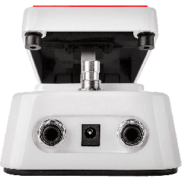 Dunlop Cry Baby Junior Wah Blanco Edición Especial Pedal de Efectos para Guitarra Eléctrica con LED y Voces de Agudos, Medios y Graves