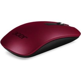 Acer Slim Optical Mouse AMR Inalámbrico Óptico Rojo 1000 DPI Ambidextro con Receptor USB para Oficina