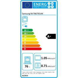 Horno Pirolítico Samsung NV7B6795JAK/U1 1600 W 76 L