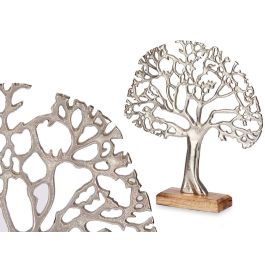 Giftdecor Árbol de la Vida Metal Plata Base Madera 31x33.5x6.5 cm (6 Unidades) Precio: 76.7900001. SKU: B13MZYCECX