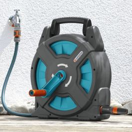 Gardena Compact15 Classic Enrollador de Manguera Portátil con Manguera 15m (Ø 11mm) y Conexión Grifo