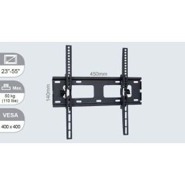 Vivolink Soporte de pared Pro con inclinación para pantallas de 23-55 pulgadas, VESA 400x400, carga máx. 50 kg Precio: 31.69000043. SKU: B17VPA2TXA