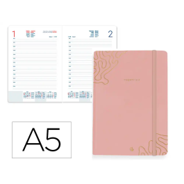 Liderpapel Agenda Efira 2026 Día Página A5 Rosa Nude Simil Piel Papel 70gr FSC Precio: 13.8908. SKU: B1H6MESELZ