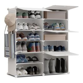 Newlux Cube c6 - Zapatero Modular 24 Pares Blanco 83x32x95cm con 6 Cubos y Puertas Abatibles Precio: 29.49999965. SKU: B17CJZKNJL