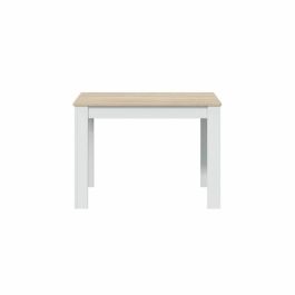 Loungitude AUC8423490267173 Mesa de comedor LILIAN L109 x P67cm - Diseño Blanco y Madera