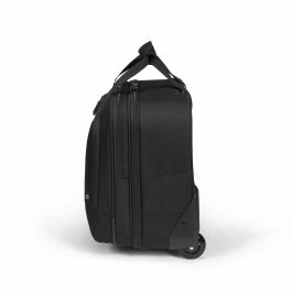 DICOTA D32043-RPET Laptop Roller Multi Eco BASE, Maletín con Ruedas para Portátiles 15-17.3", Poliéster Reciclado, Negro