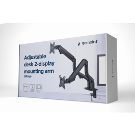 GEMBIRD MA-DA2-02 Soporte Doble para Monitor hasta 32" Escritorio Negro Precio: 43.79000043. SKU: B1HF99G8E7