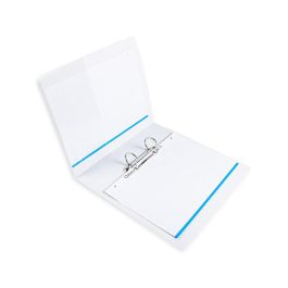 Carpeta Canguro 2 Anillas Mixtas 40 mm Liderpapel A4 Plastico Blanca