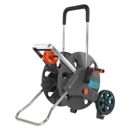 Gardena Aquaroll L Enrollador de manguera con ruedas, mango telescópico y conexión antigoteo, resistente a heladas Gardena Aquaroll L Enrollador de manguera con ruedas, mango telescópico y conexión antigoteo, resistente a heladas