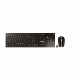 Cherry Teclado + Ratón Inalámbrico DW 9100 SLIM, Bluetooth/RF 2.4 GHz, Recargable, hasta 2400 dpi, Kit Oficina