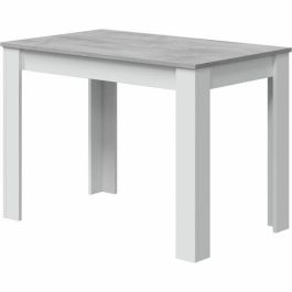 Cloe AUC1746465283718 Mesa de Comedor Rectangular Blanco Artik / Hormigón 109 x 67 x 78 cm