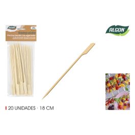 Set de 20 pinchos de bambú agarrador 18 cm Algon (24 Unidades) Precio: 10.95000027. SKU: B13AG3QV34