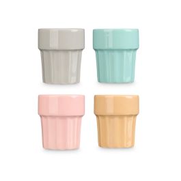 Vessia Vaso Café Surtido Colores Porcelana 90 ml 6 x 7 x 6 cm (Set de 36)