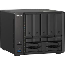 QNAP TS-H973AX-8G Servidor NAS Tower con Procesador AMD Ryzen V1500B, 8GB RAM, Soporte para HDD/SSD, 10GbE