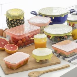 Set de 10 Tapas de Cocina Reutilizables y Ajustables Lilyd InnovaGoods