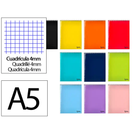 Liderpapel Cuaderno Espiral DIN A5 Apaisado Tapa Blanda 80 Hojas 75gr Cuadro 4mm Colores Surtidos Precio: 13.9513. SKU: B16JQZ8BV9