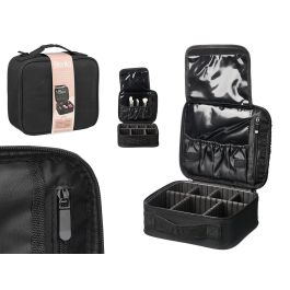 Berilo Neceser de Cosmética con Compartimentos Organizador Viaje - Tela Oxford, EVA, PVC - Negro - 26x9x23 cm (12 Unidades) Precio: 98.59000019. SKU: B1FJJXVSD2
