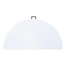 Edm Mesa redonda plegable, plástico de alta densidad, 180 x 74 cm, carga máxima 150 kg