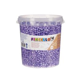 Pincello Bote de Bolas de Poliespan Lila 13.5x14x14.5 cm (6 Unidades)