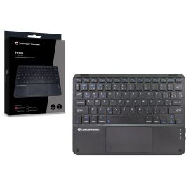 Conceptronic TOBIN01BES Teclado Inalámbrico Bluetooth 5.4 con Teclado QWERTY Español para Windows, Mac, iOS, Android - Negro