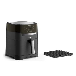 Tefal Easy Fry & Grill EY5058 - Freidora de aire caliente 4.2L para 6 personas con 8 programas: freir, asar, grill, deshidratar, 80-200°C, 1550W, Negro