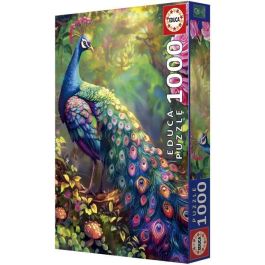 EDUCA EDU1747931963285 Puzzle Jardín de los Pavos Reales 1000 piezas 68x48 cm Para adultos +12 años