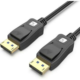 Techly Cable DisplayPort 2.1 Audio/Video Macho/Macho 1m Negro - Soporta 4K para Conexión PC y Monitor